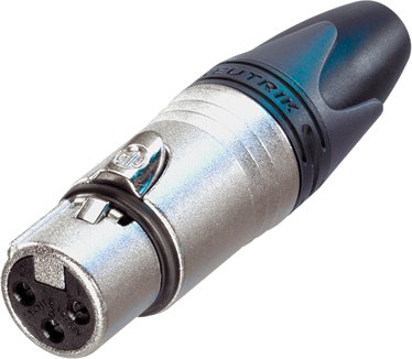 Neutrik XLR Cable Connector Famale 3 Pole NC3FXX