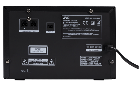 JVC UX-C25DAB - Sistema Micro HiFi con CD, USB, DAB+ e Bluetooth