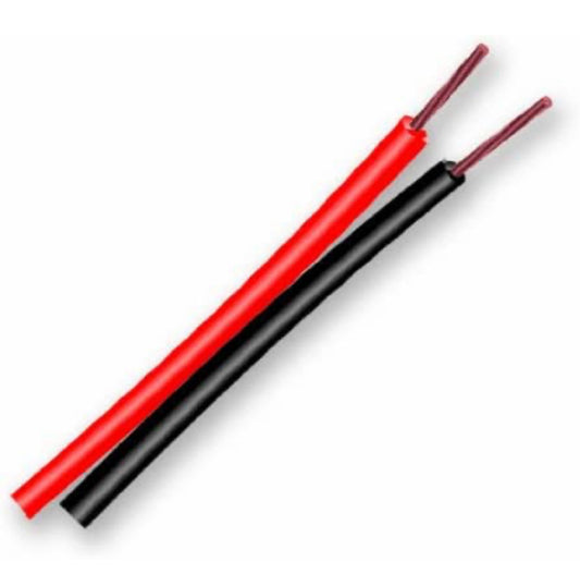 Electraline cavo per Altoparlanti, Sezione 2x0.75mm, 50 mt, Nero/Rosso